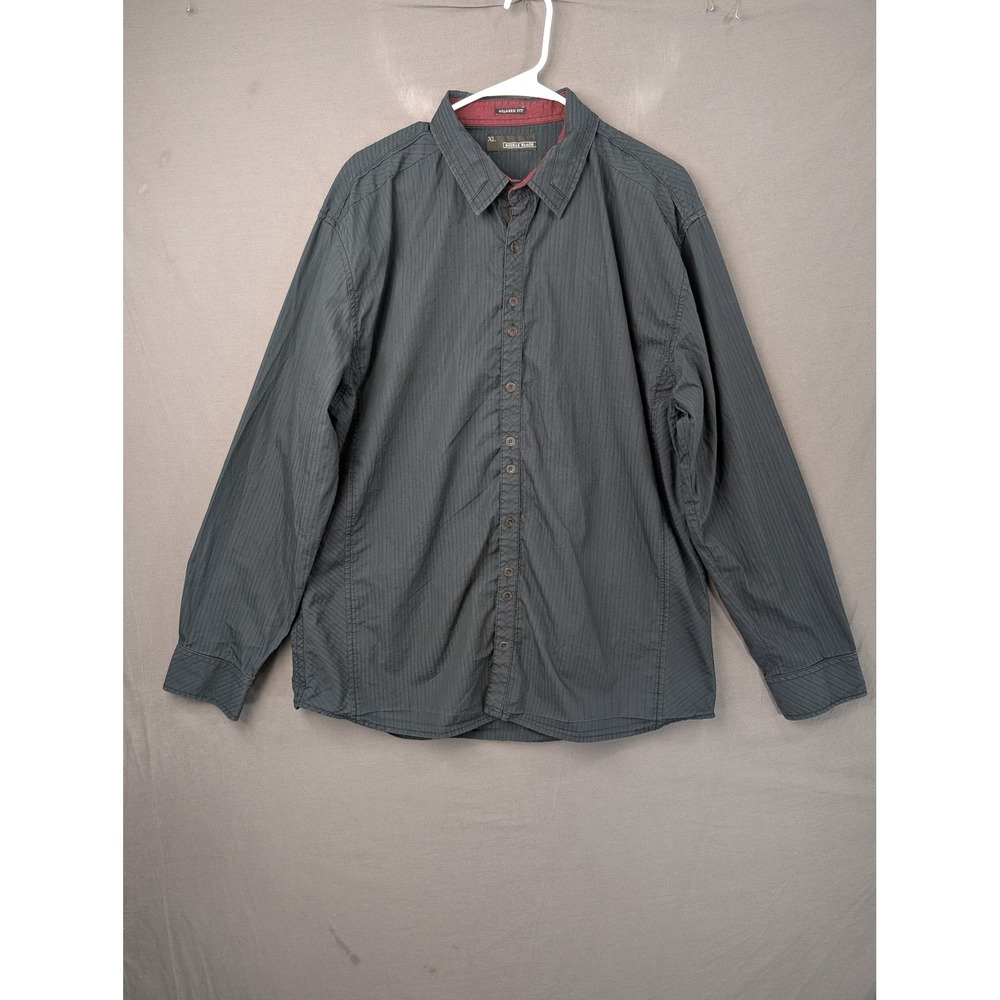 Buckle Black Mens XL Relaxed Fit Long Sleeve Button Up Shirt BB133FPW Black
